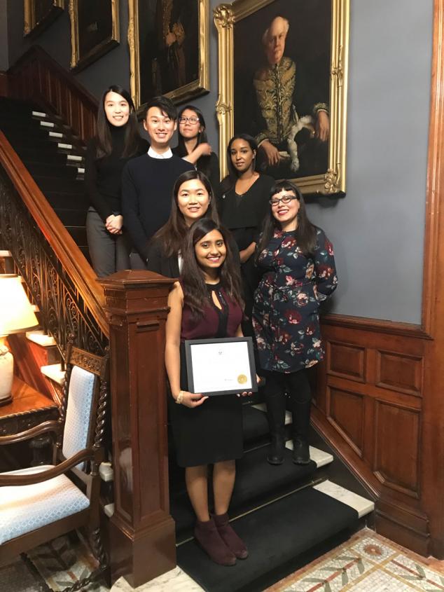 U of T Scarborough students receiving Lieutenant Governor's award