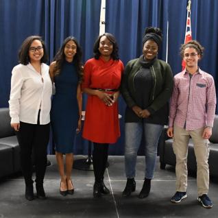 Student town hall with Minister Mitzie Hunter.