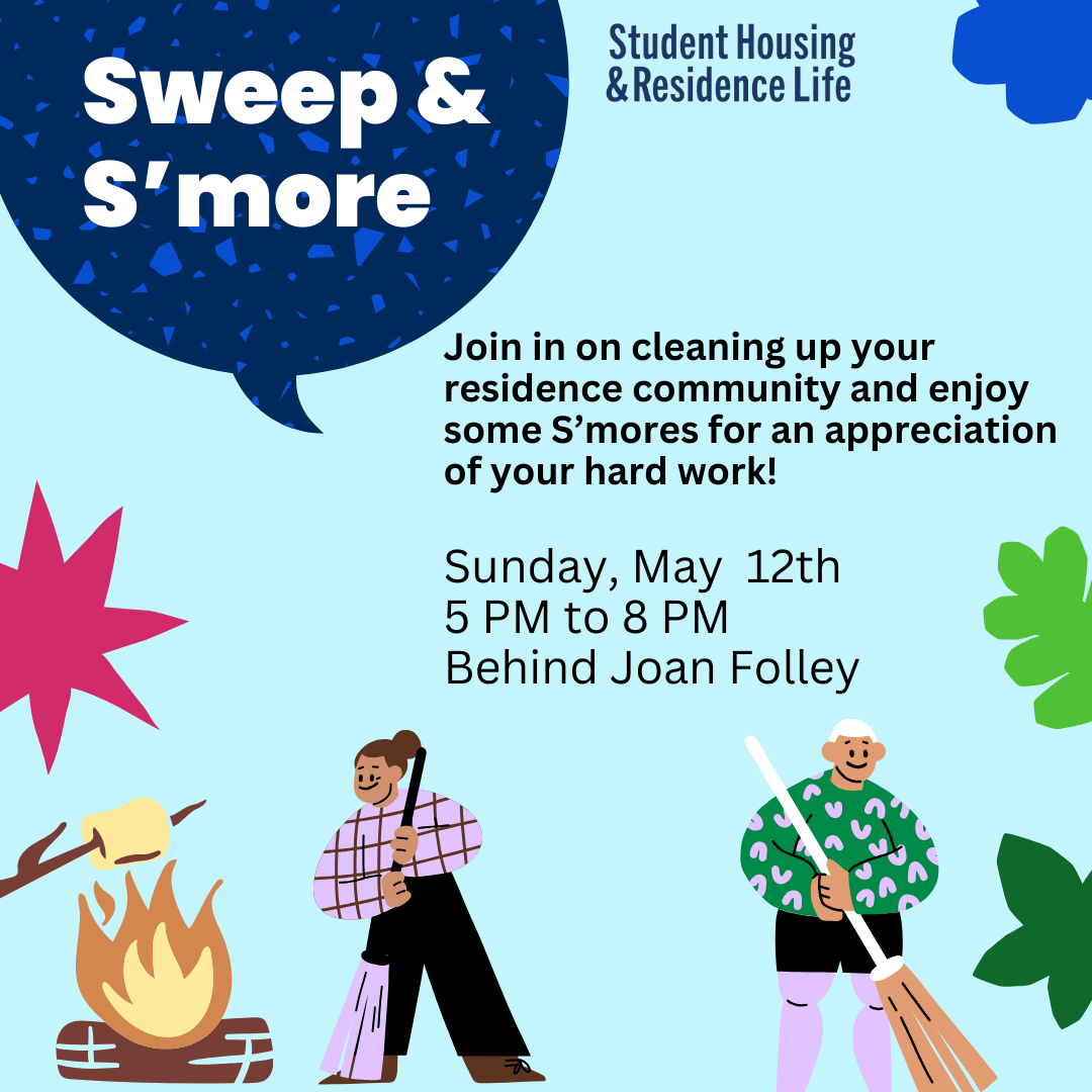 Sweep & S'more event poster