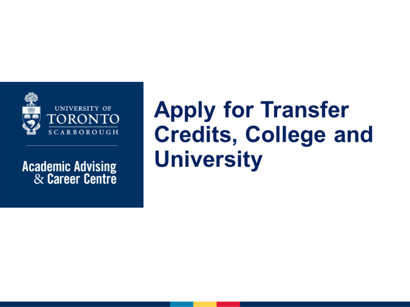 Apply for transfer credits