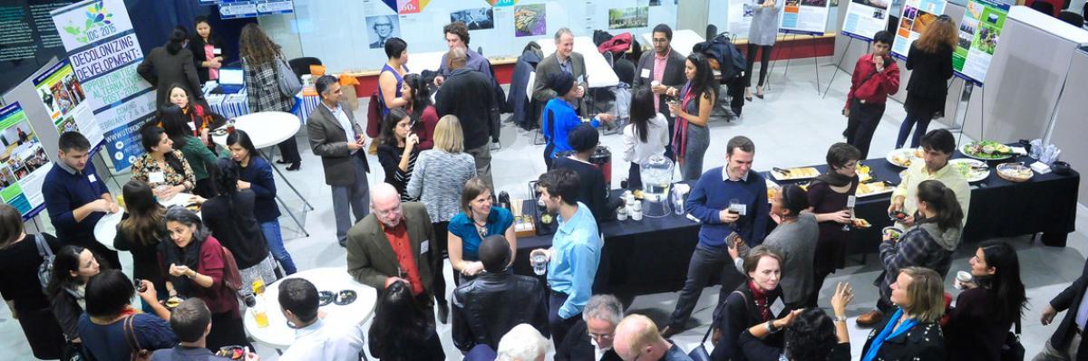 People networking at an event