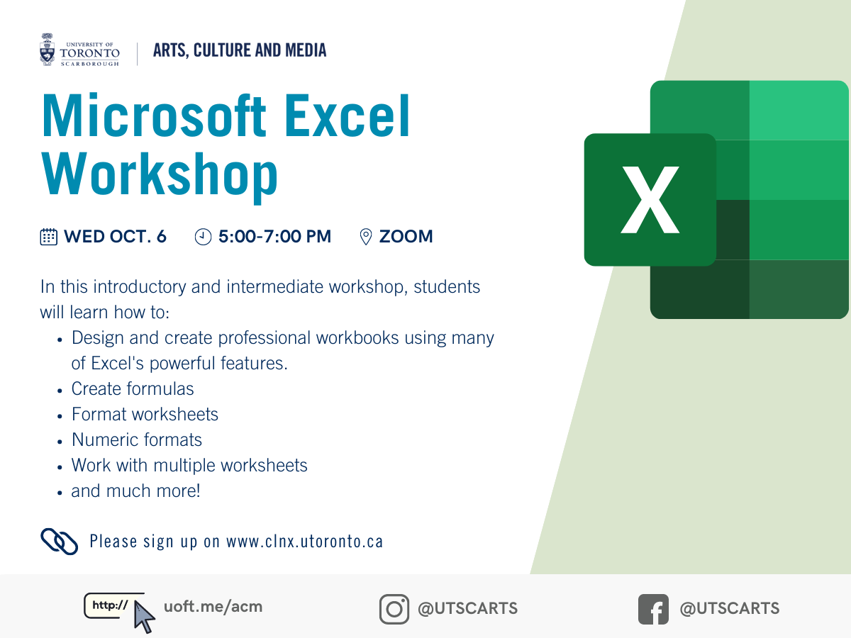 Microsoft Excel Workshop Banner
