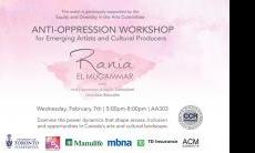Anti-Oppression Workshop for Emerging Artists and Cultural Producers