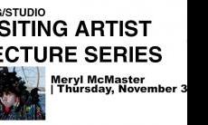 DMG/Studio Visiting Artist Lecture Series with Meryl McMaster. November 3, 1-2pm, DMG
