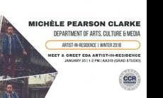 Michele Pearson Clarke, the Equity and Diversity initiative's artist in residence.