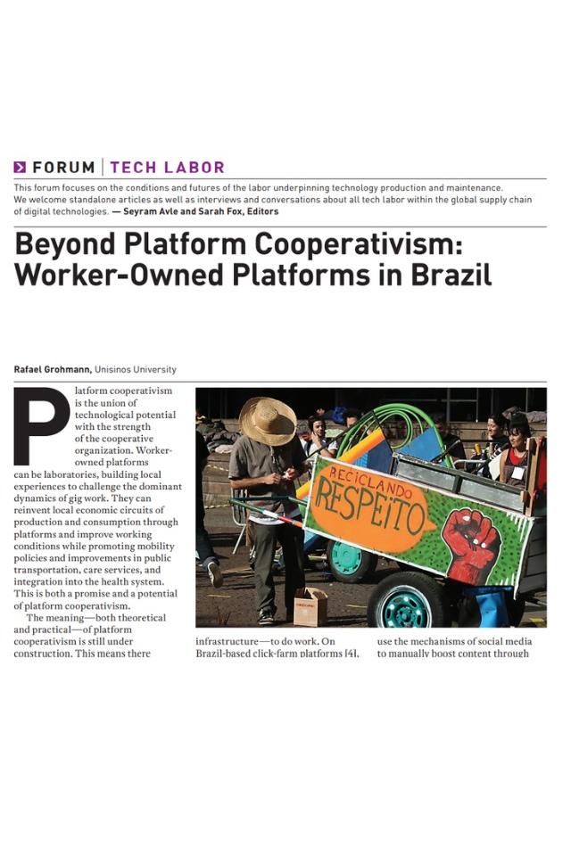 Beyond platform cooperativism: worker-owned platforms in Brazil