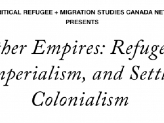 Other Empires:Refugees, Imperialism, and Settler Colonialism