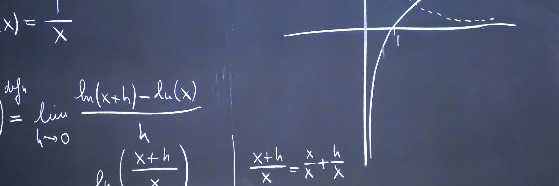 math formula on chalkboard