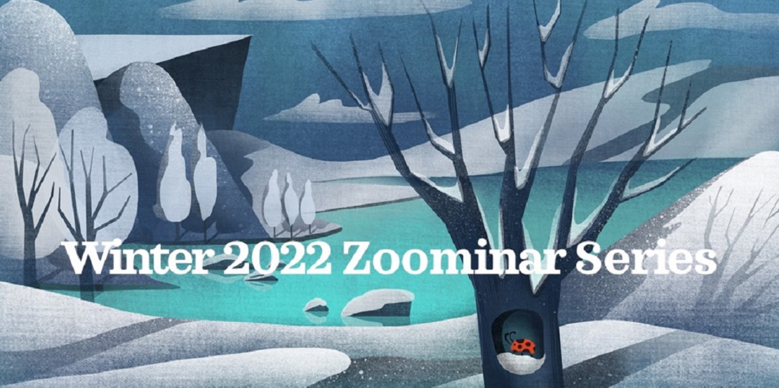Winter drawing titled Winter 2022 Zoominar Series