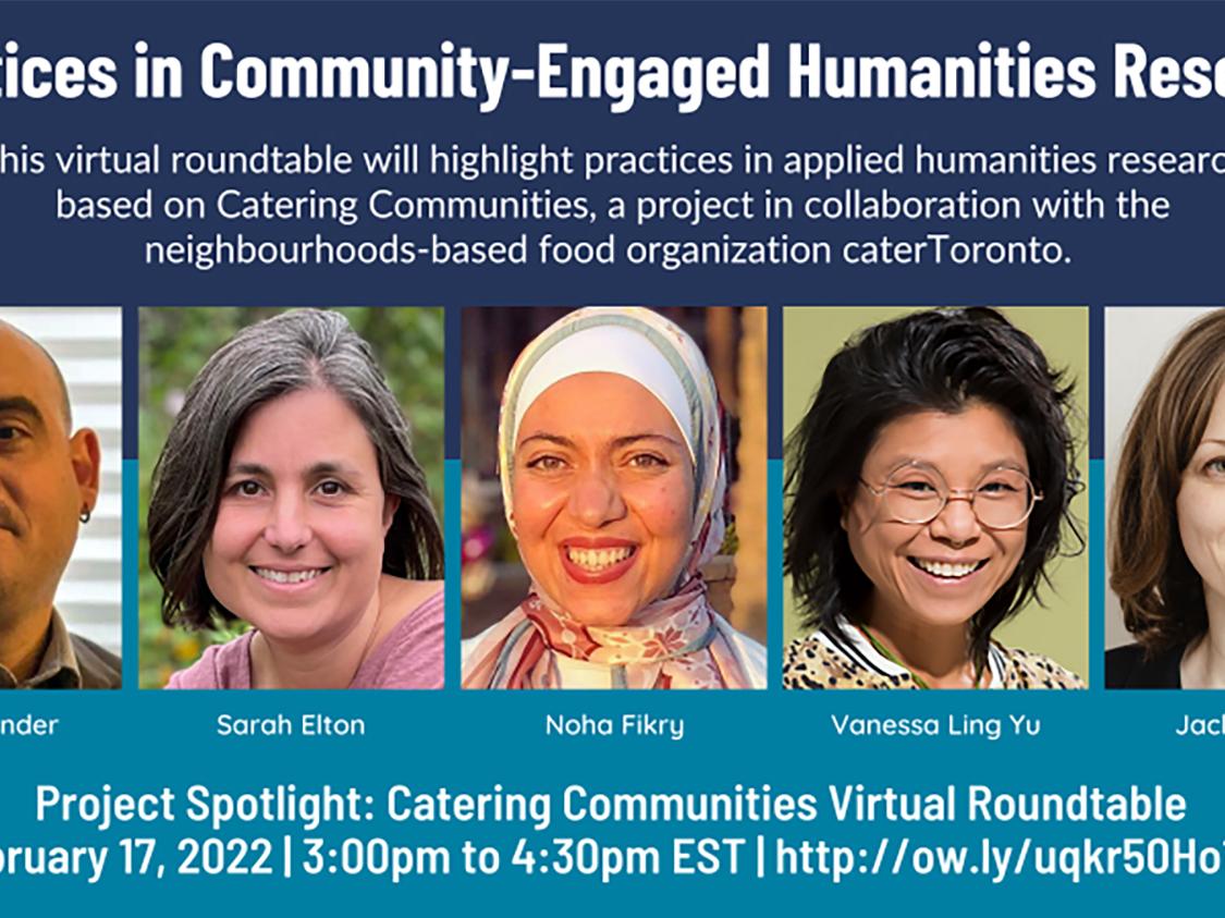 Virtual Roundtable on Community-Engaged Humanities Research—Project Spotlight: Catering Communities