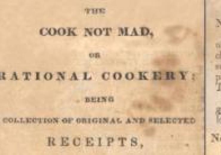 front page of the first cook book