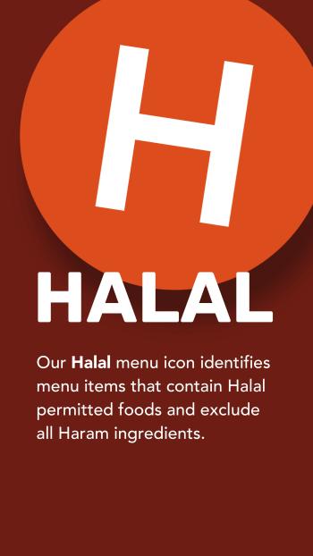the menu identifier in the marketplace and harmony commons for halal food