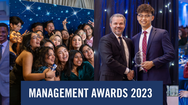 Management Awards 2023 collage depicting formally attired University of Toronto Scarborough students, alumni, faculty and staff.