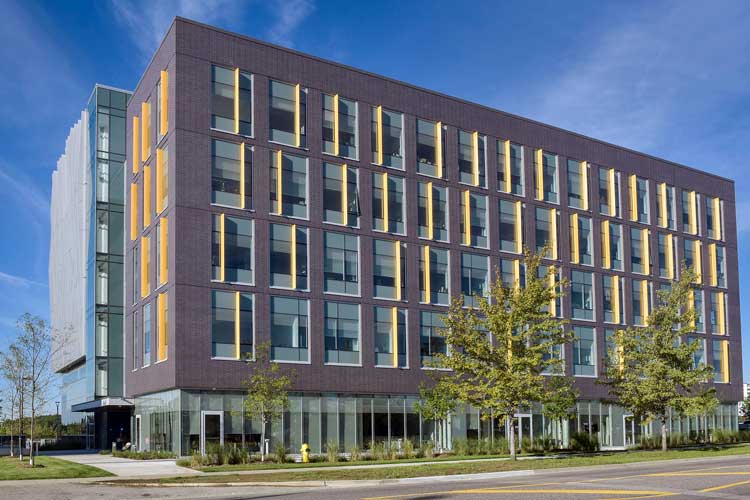 The environmental science and chemistry building at U of T Scarborough