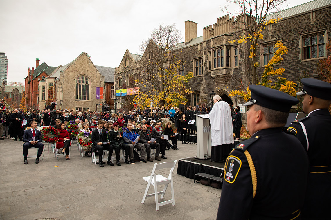 U of T remembrance day ceremony