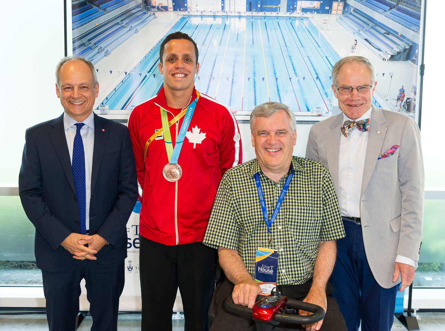 David Onley at Pan Am swimming competition