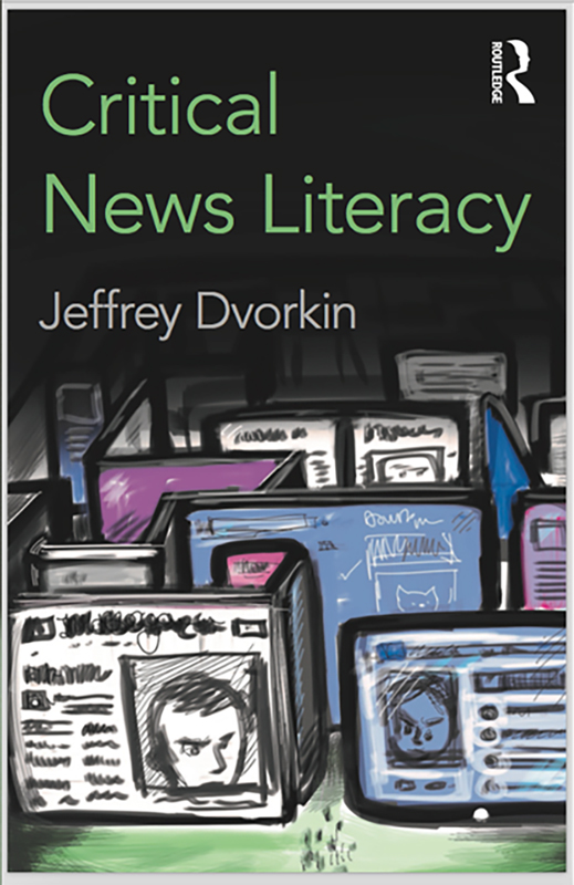 The cover of Critical News Literacy, and other images in the book, were illustrated by Kevin Sylvester.