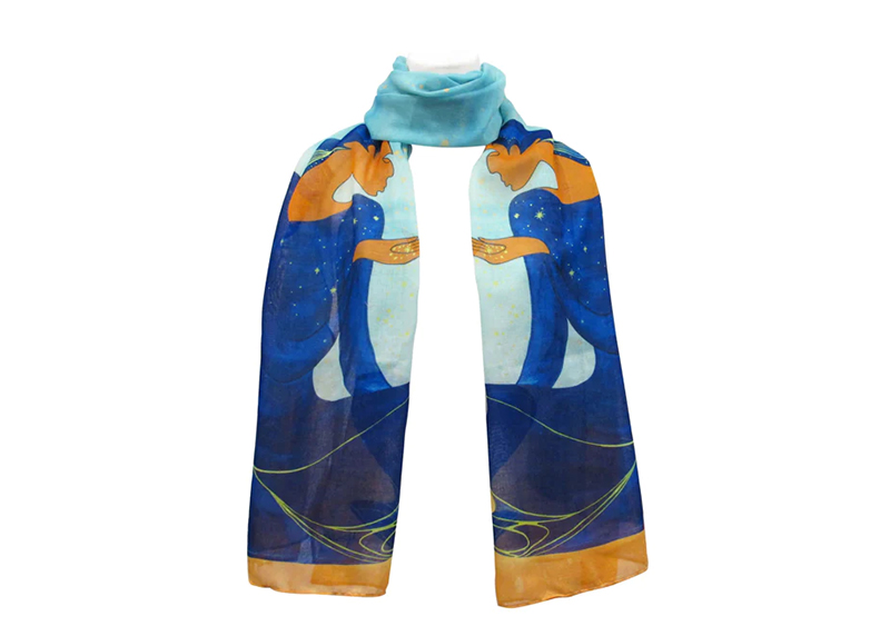 A scarf carried by Pacha Arts