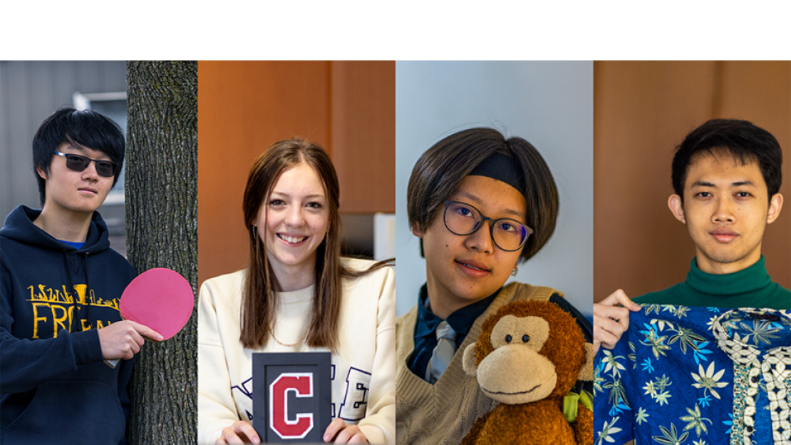 First-year students Julian Liu, Erin Middleton, Cici Nie and Muhammad Enrizky Brillian