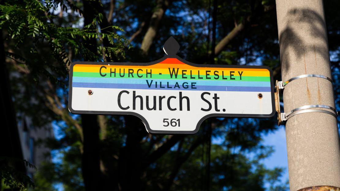 Toronto&#039;s Gay Village sign