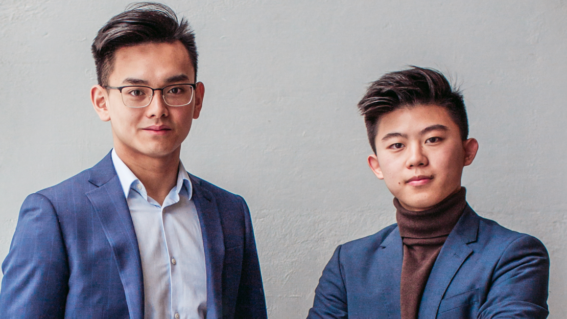 Photo of PickEasy founders Max Woo and Daniel Zhao.