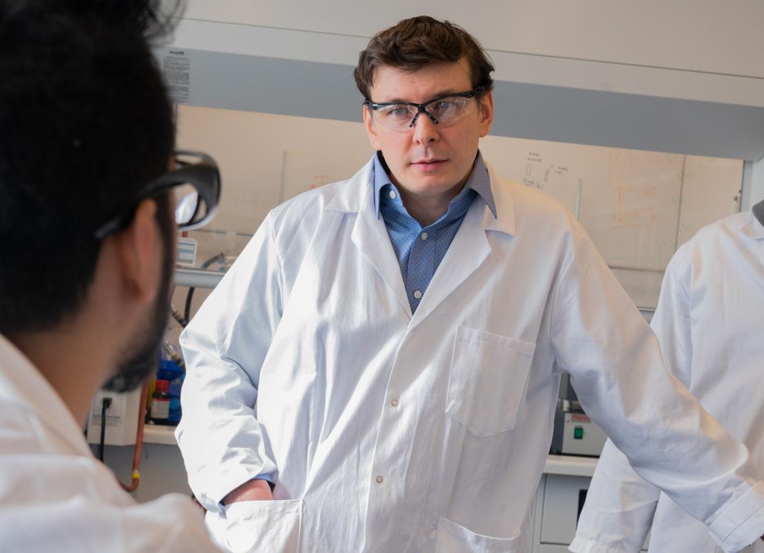 Alex Voznyy in his lab at U of T Scarborough