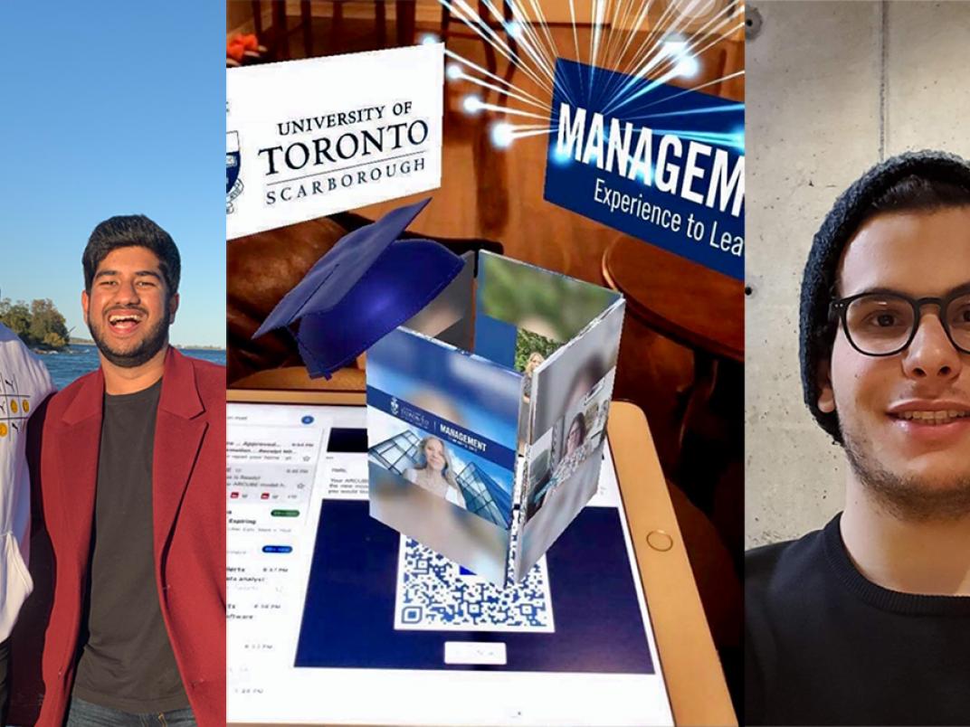 Management students create virtual reality card