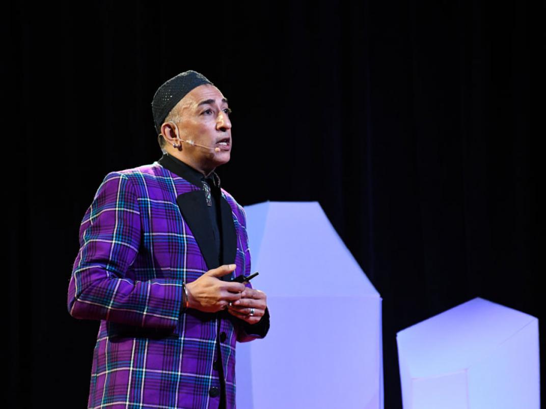El-Farouk Khaki speaks at TEDxUTSC 2018