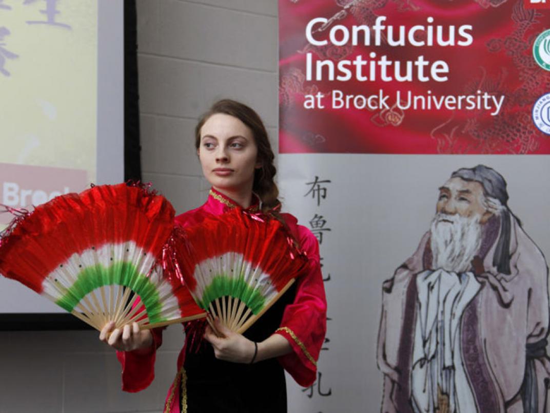 Klara Hlavon came in third place for her Chinese Square Dancing at the Chinese Bridge Competition earlier this year, showcasing her appreciation for Chinese culture.
