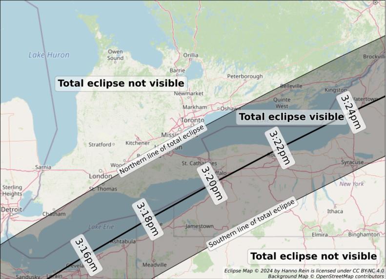map of solar eclipse
