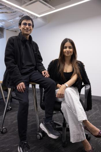 Aryaman (left) and Athiya Rastogi are siblings and co-founders of SnapWrite. 