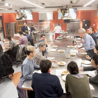"Chinese Food Everywhere" participants in the test kitchen at U of T Scarborough.