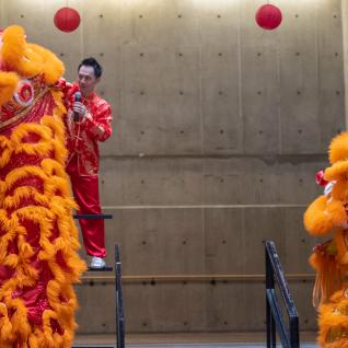 Two dragons at the Lunar New Year celebration at UTSC.