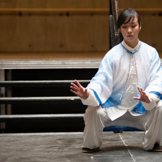 A performer at the Lunar New Year celebration at UTSC.