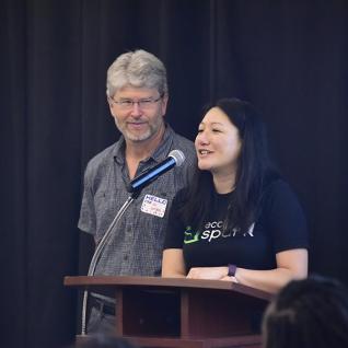 David Gordon and Joyce Chau, main organizers for Sparking Science through Mentorship conference