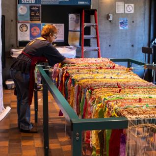 A loom at ARTSIDEOUT.