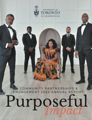 2022 Annual Report Purposeful Impact. Nobellum team pose for a photo.