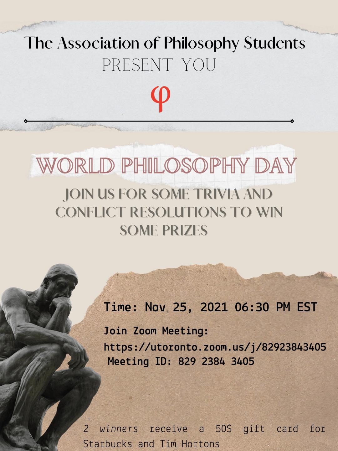 World Philosophy Day Poster