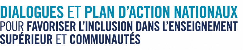 Logo des Dialogues et Plan d’Action Nationaux pour favoriser l’inclusion dans l’enseignement...
