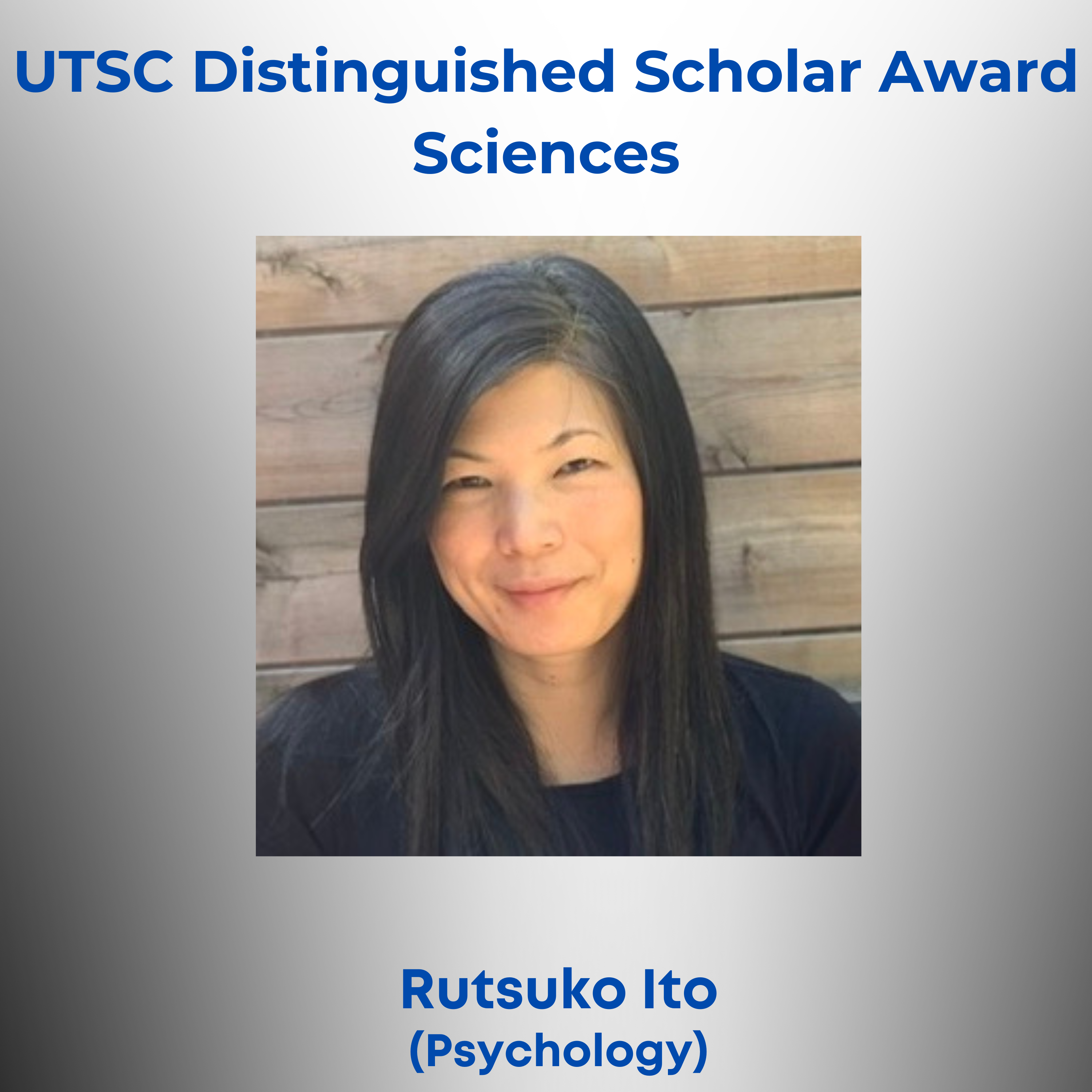 Photo of Distinguished Scholar Award - Sciences - Rutsuko Ito