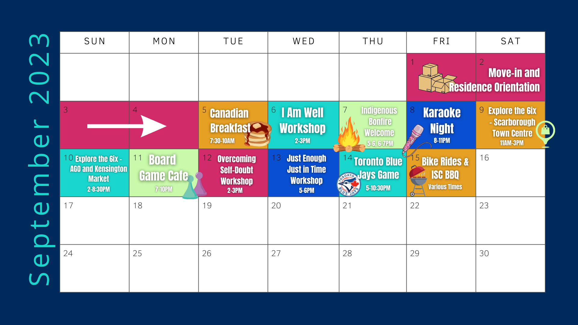 September Orientation Schedule