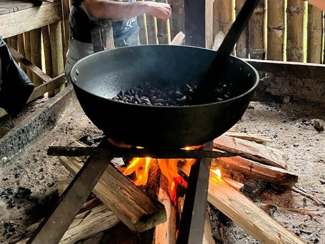 cocoa roasting