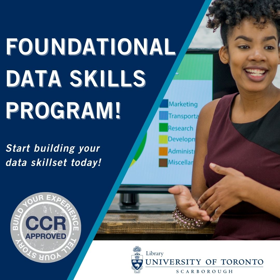 poster for the data literacy skills program