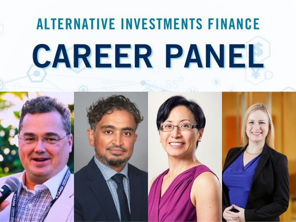 Alternative Investing Finance Career Panel Poster