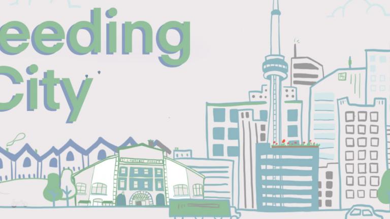 illustration of Toronto and the phrase Feeding City