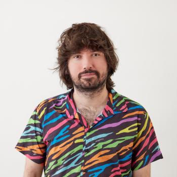 Rafael Grohmann in a colourful shirt